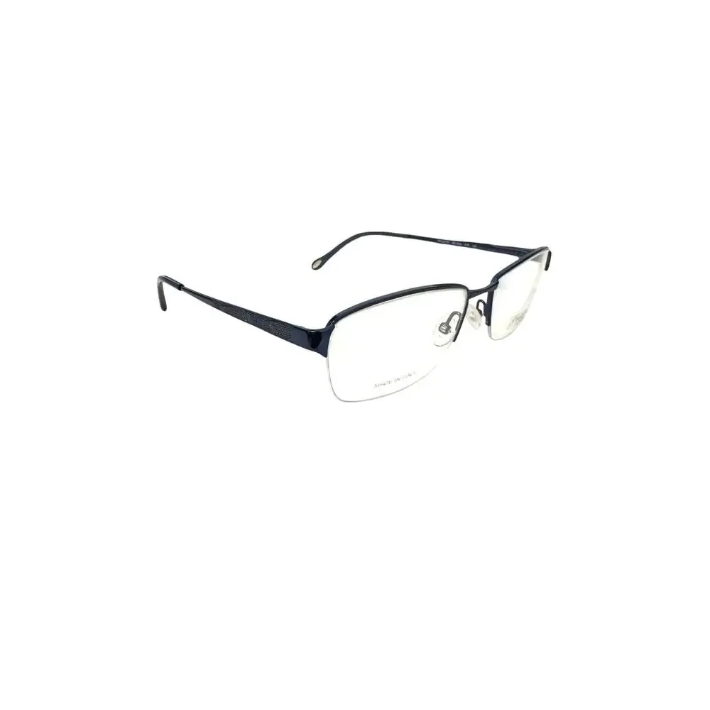 NEW Emozioni EM 4405 05BR Blue half rim rectangle glasses